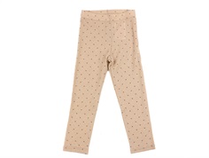 Lil Atelier rugby tan hjerter legging pointelle merinould